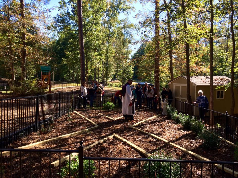 Construction and Dedication of the Saint Francis Memorial Garden